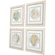 Waterside Turquoise and Teal and Pink and Blue Framed Art, Propac