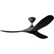 Maverick 52 inch Midnight Black Indoor/Outdoor Ceiling Fan