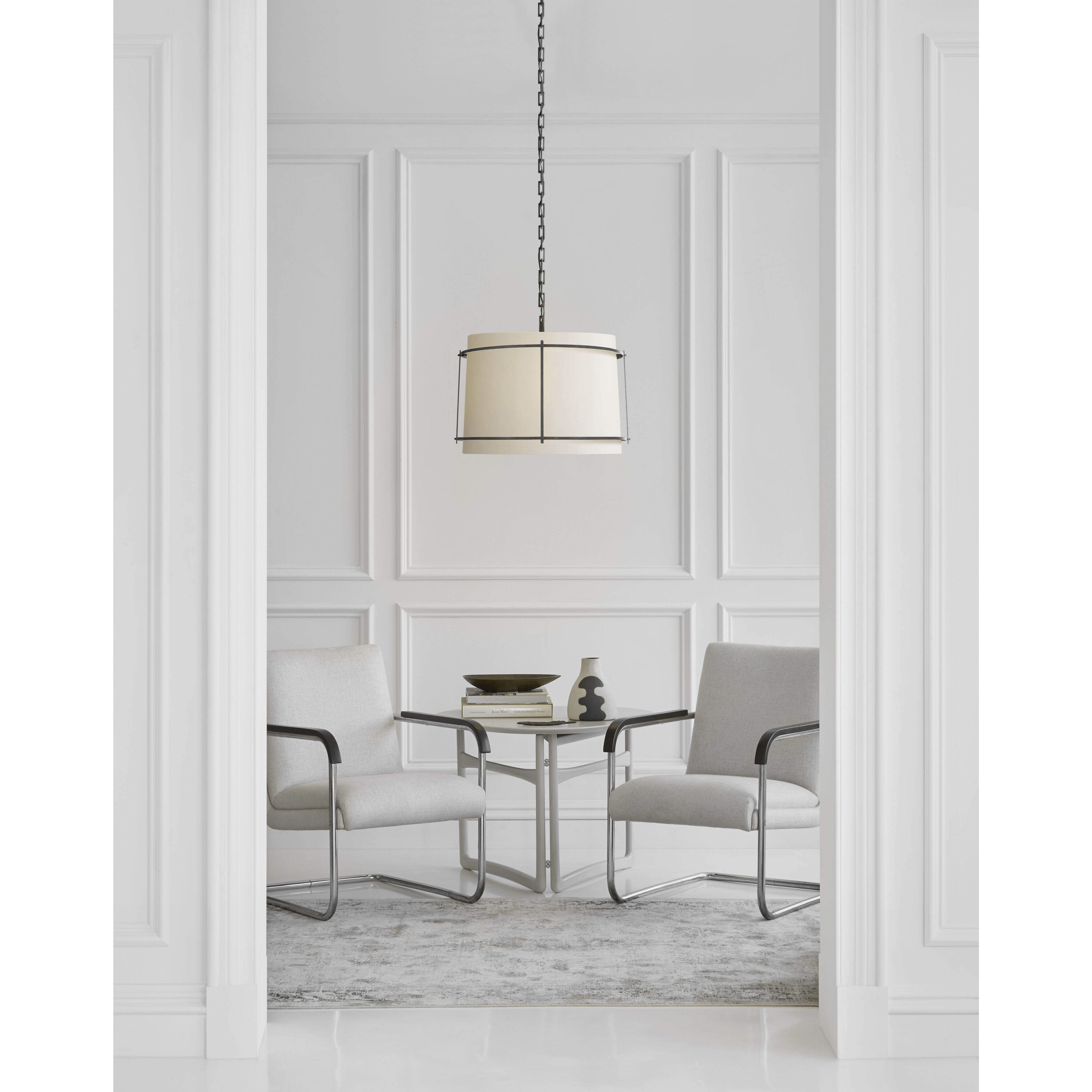 Carrier and Company Callaway LED 24.5 inch Bronze Hanging Shade Ceiling Light, Large