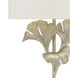 Gingko 1 Light 14 inch Distressed Silver Leaf ADA Wall Sconce Wall Light