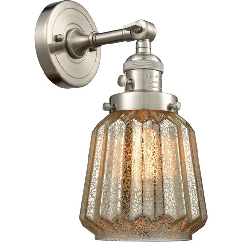 Franklin Restoration Chatham LED 6 inch Brushed Satin Nickel Sconce Wall Light, Franklin Restoration