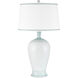 Ketty 31.25 inch 150 watt White and Light Blue Table Lamp Portable Light