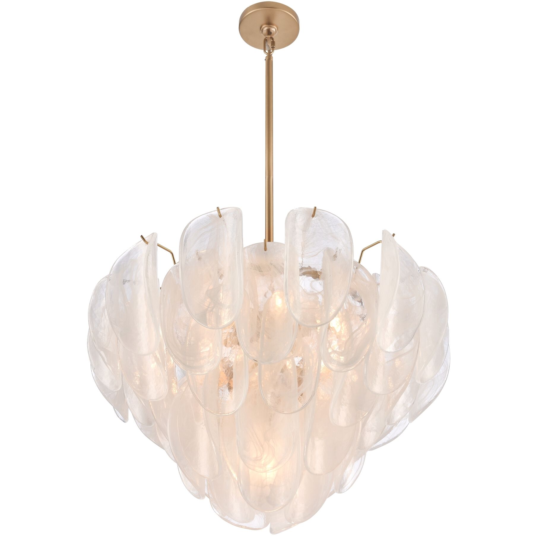 Chateau 7 Light 26 inch Satin Brass Pendant Ceiling Light