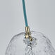 Pallina 1 Light 6 inch Winter Brass Pendant Ceiling Light in Clear