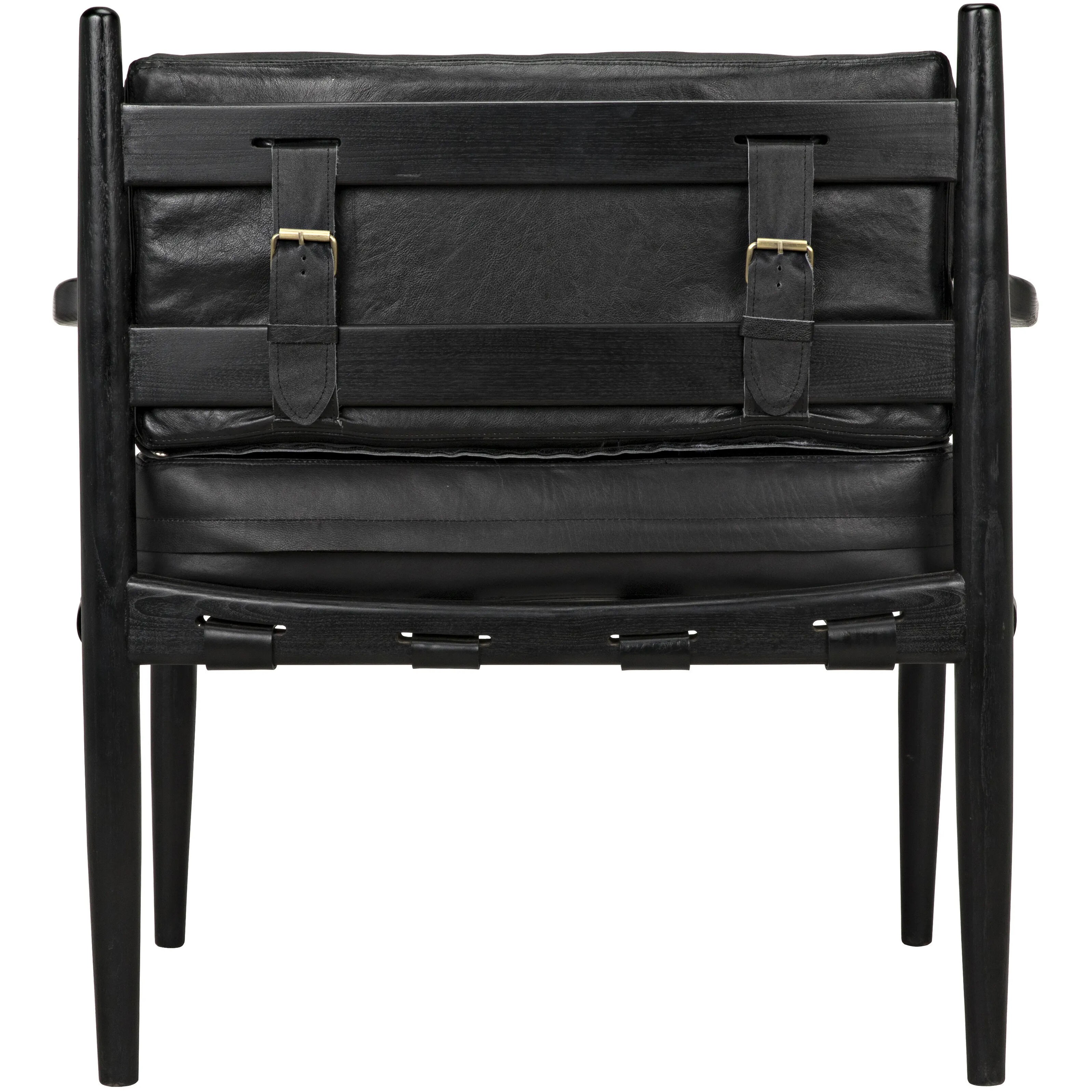 Fogel Charcoal Black Lounge Chair