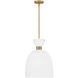 Lisa McDennon Tallulah 3 Light 14 inch Lacquered Brass Pendant Ceiling Light