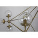 Pluto 20 Light 63 inch Antique Brass Chandelier Ceiling Light, Large