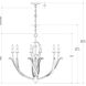 Menefee 6 Light 32 inch Antique Gold Leaf Chandelier Ceiling Light