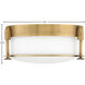 Colbin 2 Light 12.5 inch Heritage Brass Indoor Flush Mount Ceiling Light