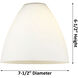Ballston Ballston Dome 3 Light 36 inch White and Polished Chrome Island Light Ceiling Light in Seedy Glass