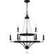 Adelaide 9 Light 30 inch Matte Black Chandelier Ceiling Light