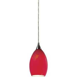ELK Tranquility 1 Light 4 inch Satin Nickel Pendant Ceiling Light 10209/1POM - Open Box