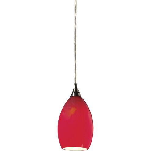 ELK Tranquility 1 Light 4 inch Satin Nickel Pendant Ceiling Light 10209/1POM - Open Box