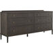 Glenwood Cerused Brown and Brushed Antique Brass Dresser