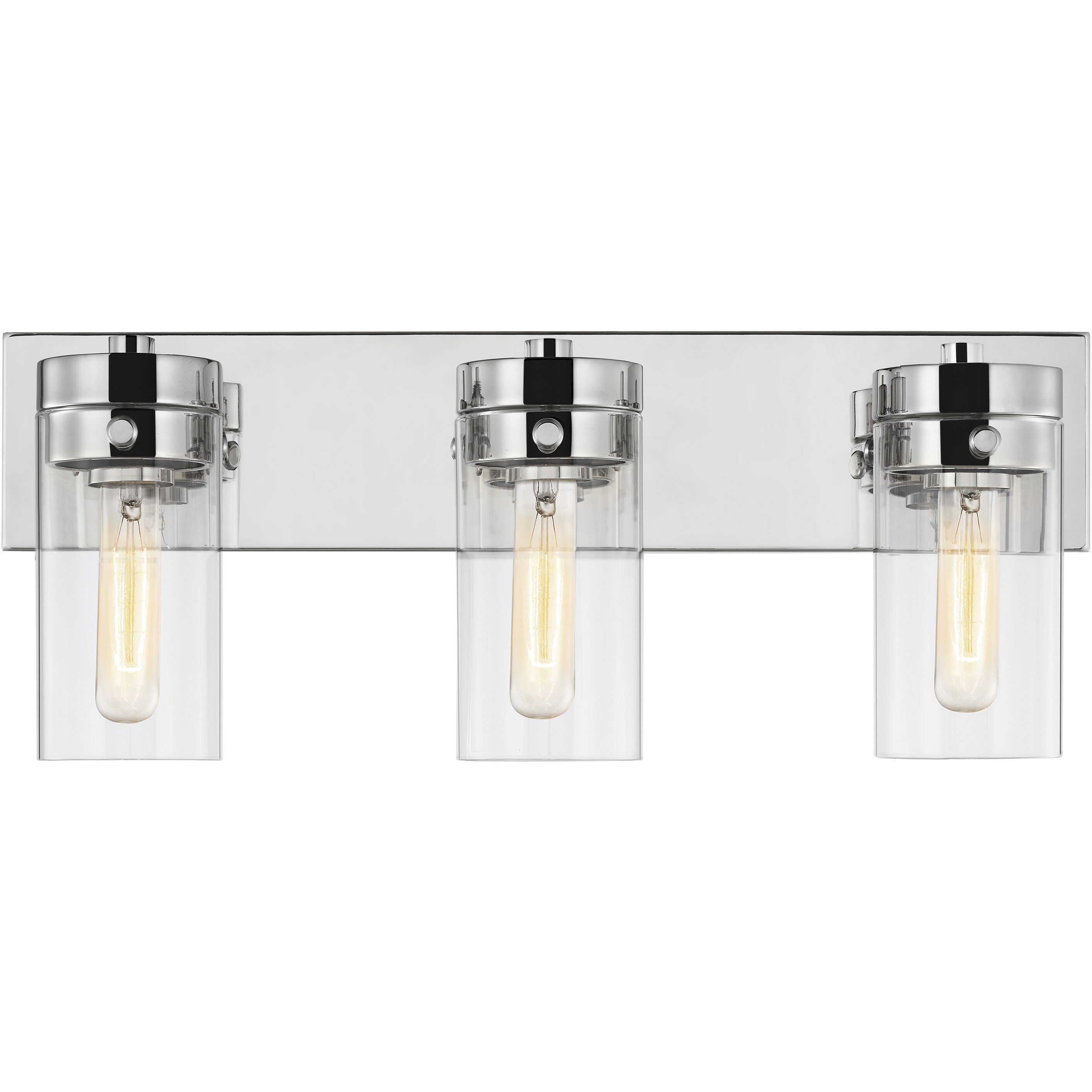 Intersection 3 Light 22 inch Polished Nickel Bathroom Vanity Lights Wall Light