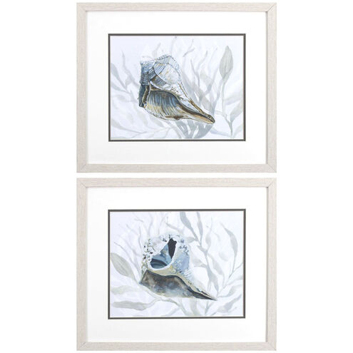 Ocean Beauty Blue and Gray and Teal Framed Art