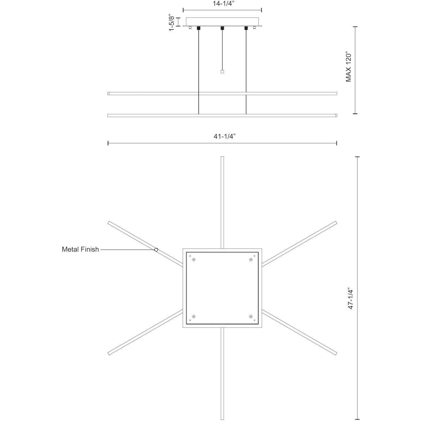 Vega Minor Multi Pendant Ceiling Light in White