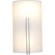 Prong 2 Light 7 inch Brushed Steel ADA Wall Sconce Wall Light