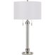 Montilla 31 inch 60 watt Brushed Steel Table Lamp Portable Light
