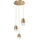 Pebble 3 Light Chandelier