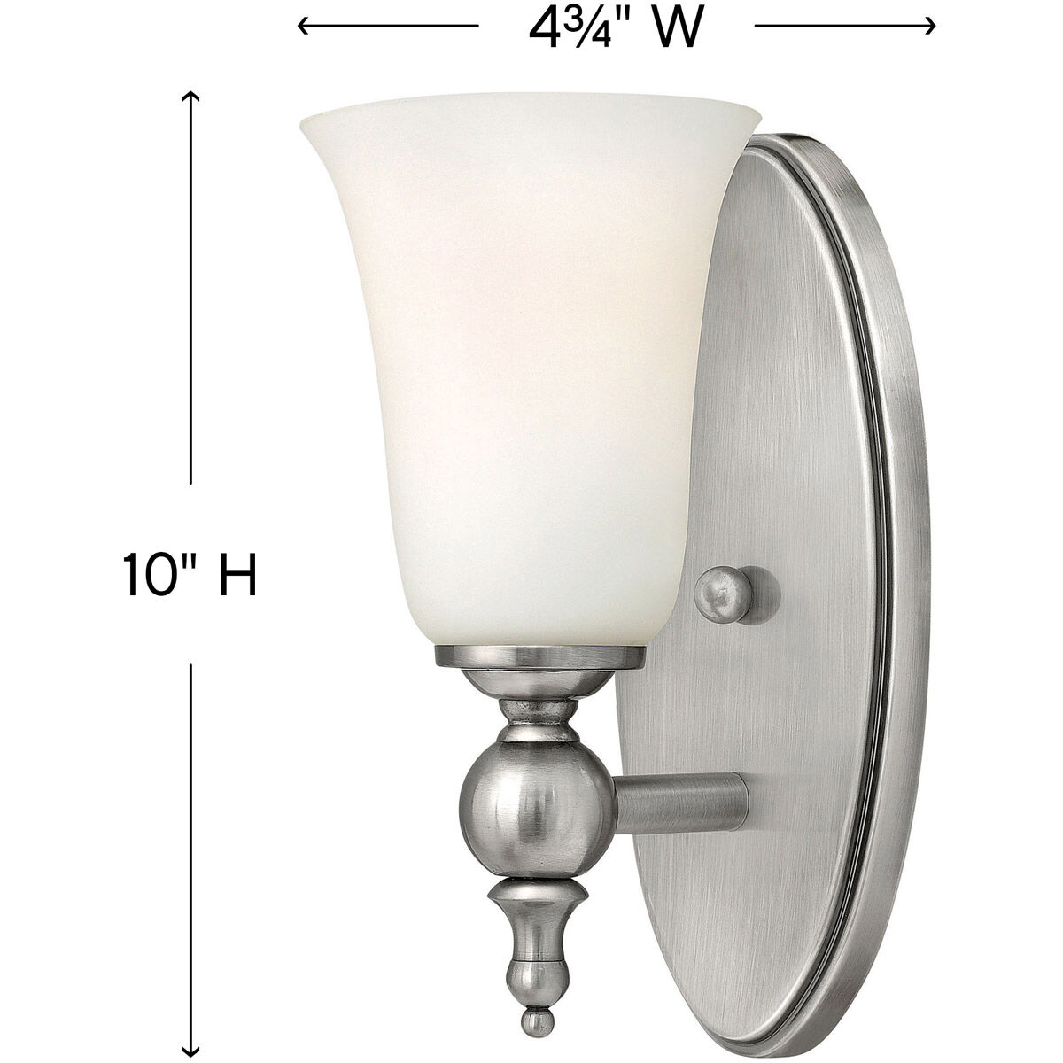 Yorktown 1 Light 5.75 inch Antique Nickel Bath Sconce Wall Light