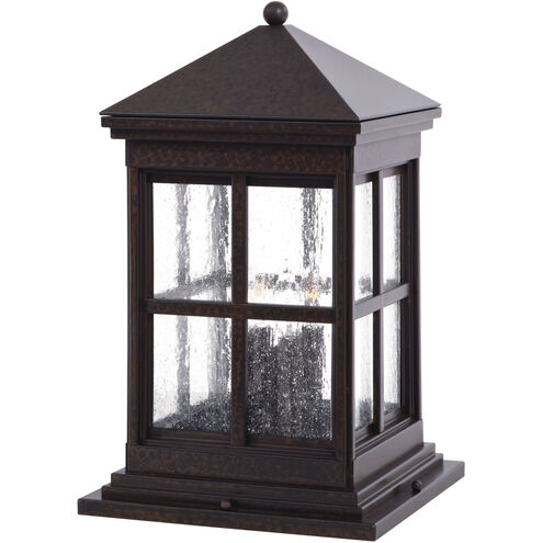 Berkeley 4 Light 19 inch Rust Outdoor Pier Mount, Great Outdoors