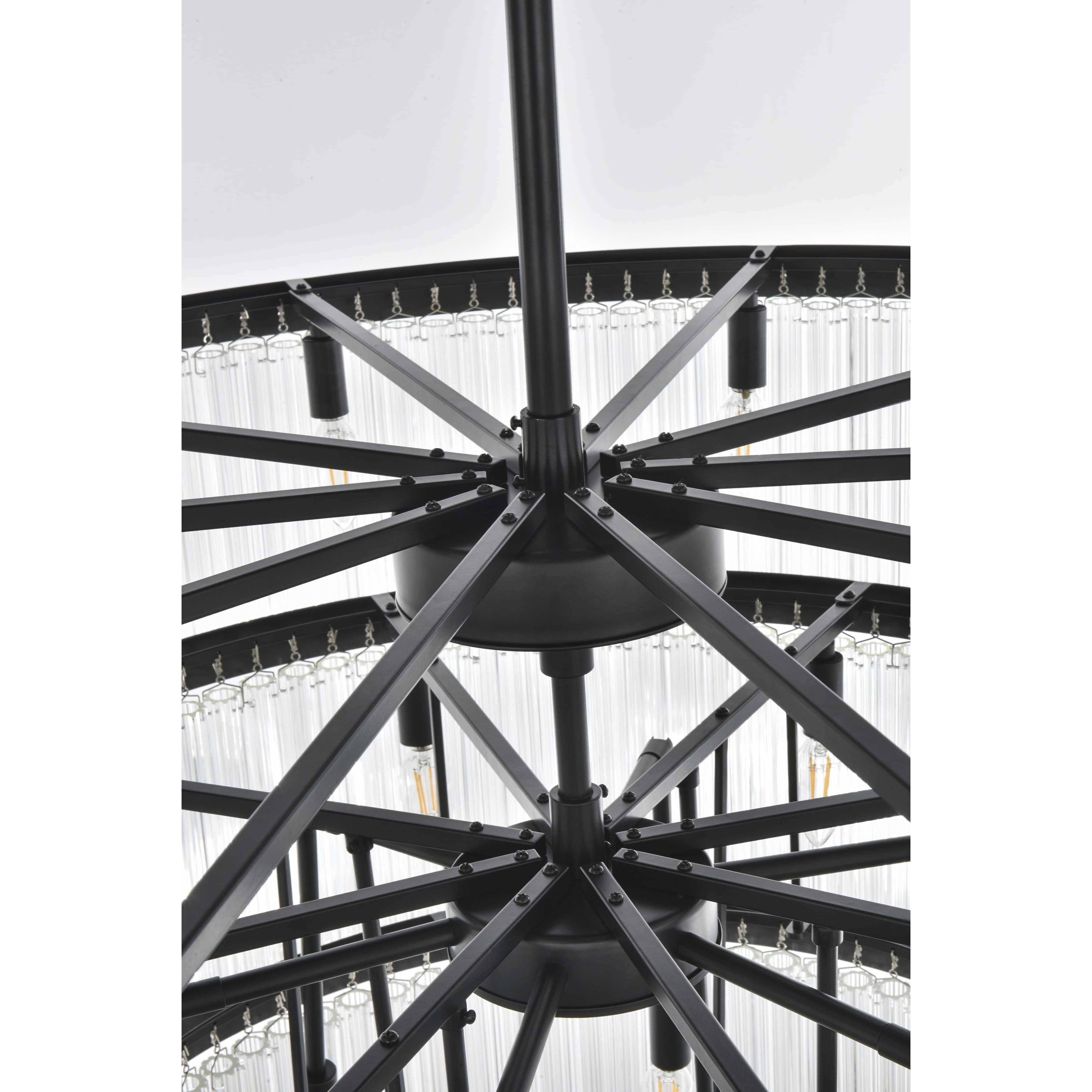 Harlow 28 Light 40 inch Black Chandelier Ceiling Light