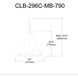 Colby 6 Light 29 inch Matte Black Chandelier Ceiling Light