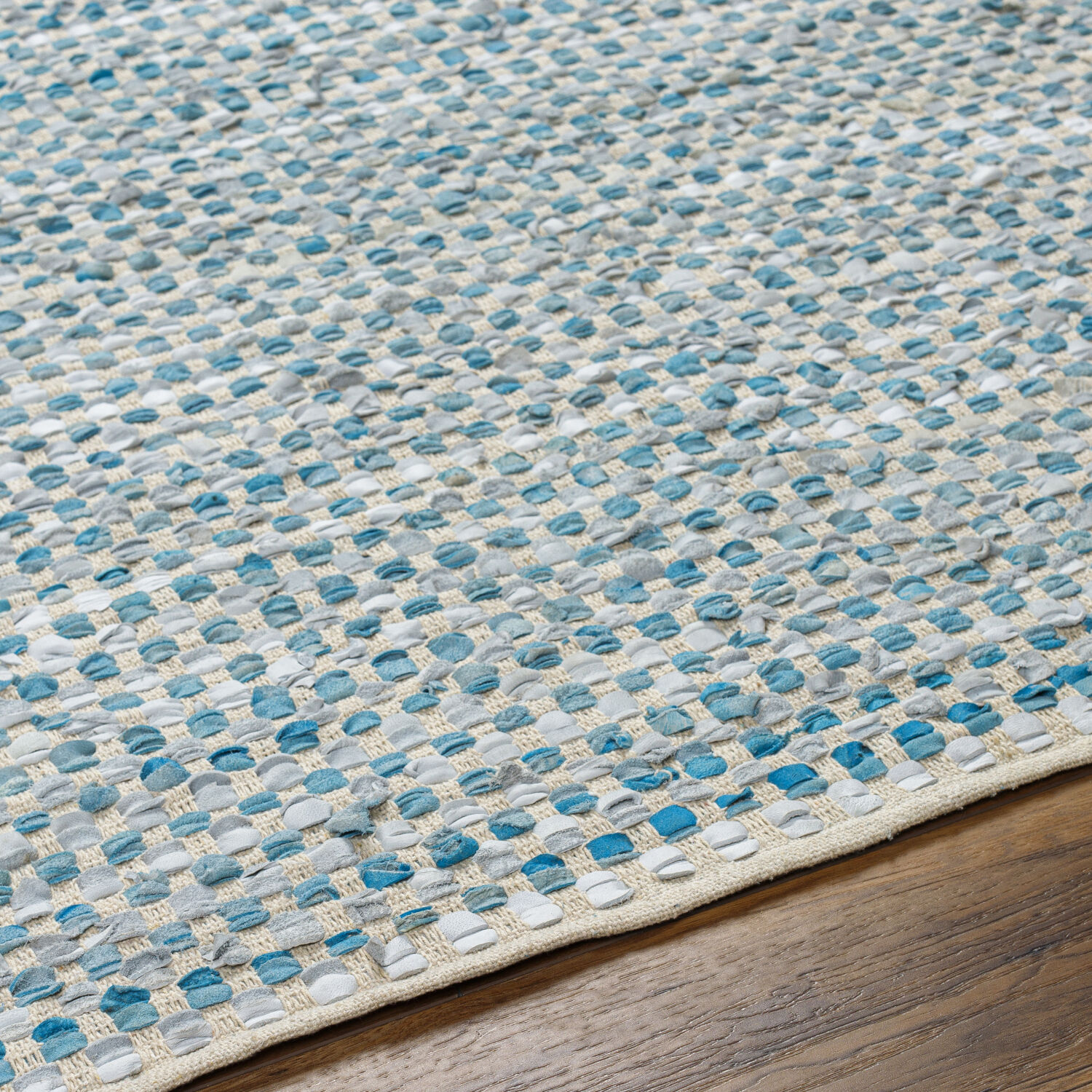 Jamie 90 X 60 inch Teal Rug in 5 x 8, Rectangle