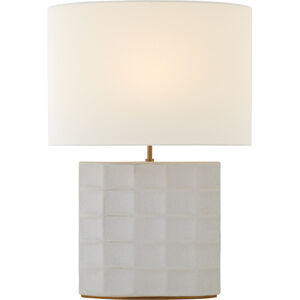 Kelly Wearstler Struttura 28.25 inch 100 watt Porous White Table Lamp Portable Light in Porous White Porcelain, Medium