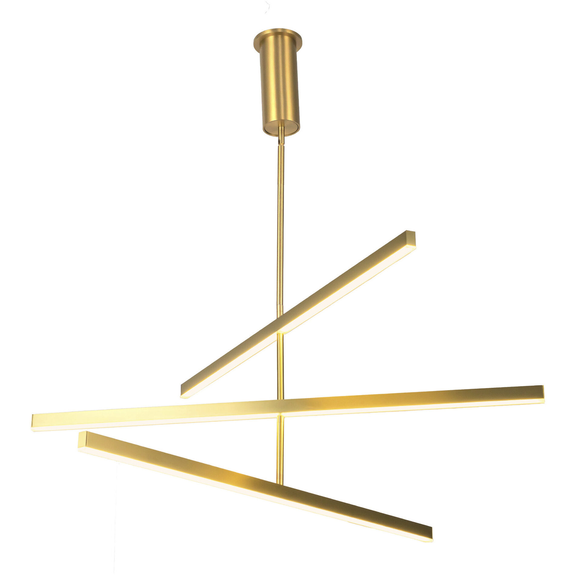 Vega LED 0.75 inch Brushed Gold Chandelier Ceiling Light