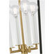 kate spade new york Carlyle 3 Light 13.75 inch Midnight Black / Burnished Brass Lantern Pendant Ceiling Light