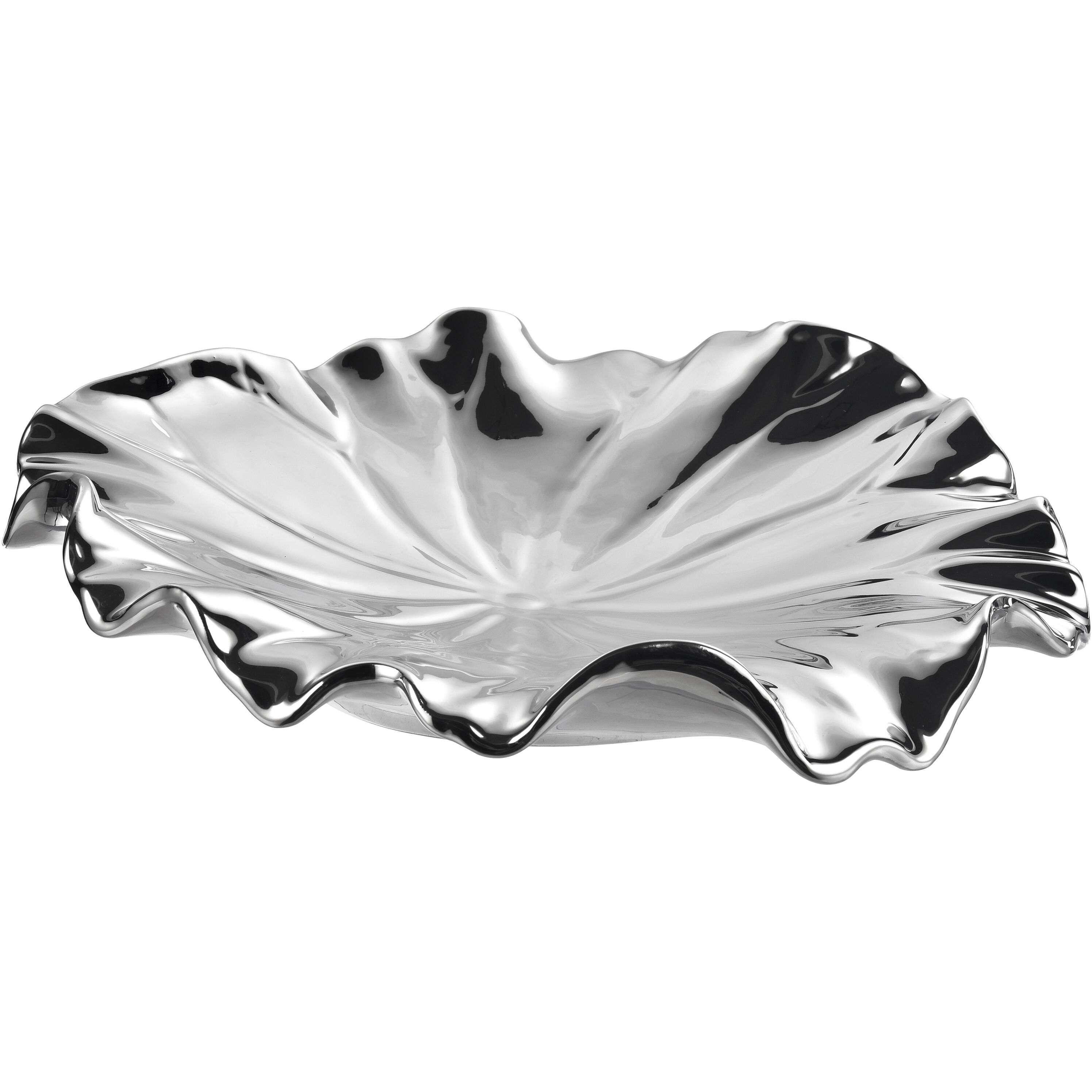 Petal Silver Dimensional Wall Art, Set of 4