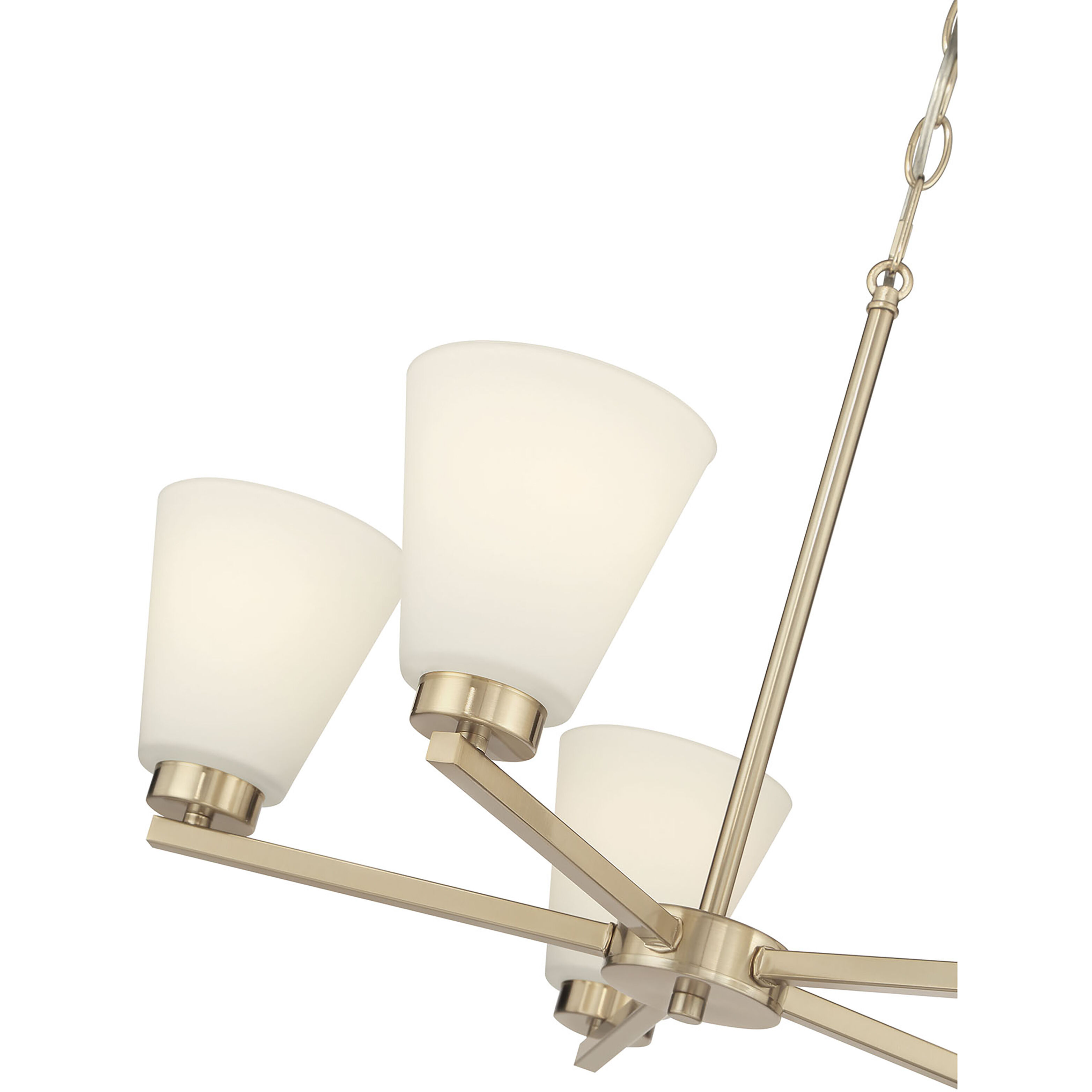 Strayhan 5 Light 24 inch Modern Gold Chandelier Ceiling Light