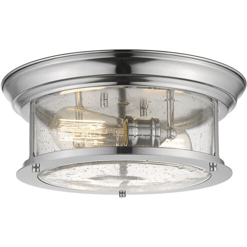 Sonna 2 Light 13.5 inch Chrome Flush Mount Ceiling Light