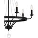 Adelaide 6 Light 26 inch Matte Black Chandelier Ceiling Light