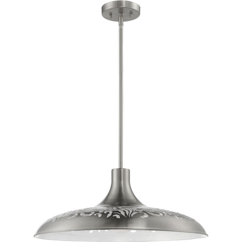 Pocco 1 Light 21.25 inch Brushed Polished Nickel Pendant Ceiling Light