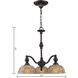 Norwich 3 Light 21 inch Oil Rubbed Bronze Chandelier Ceiling Light