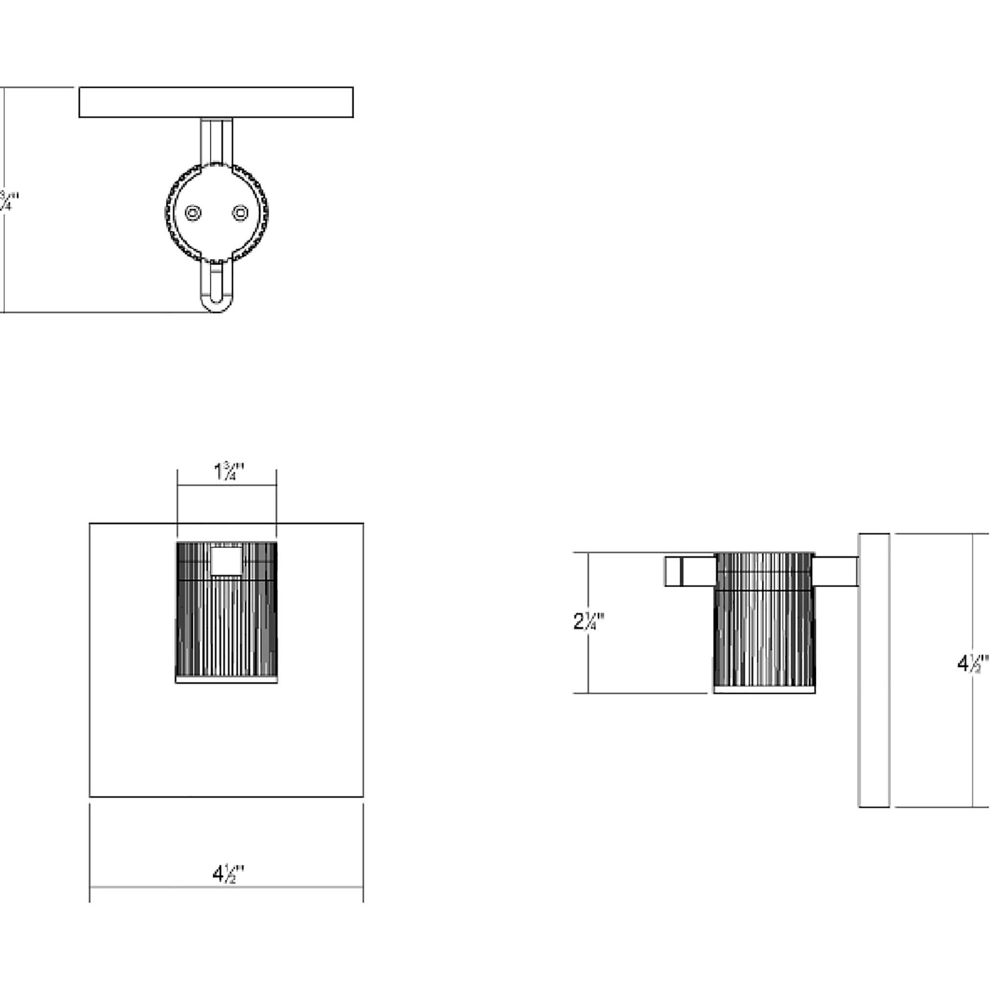 Suspenders LED 2 inch Satin Black ADA Modular Wall Mount Wall Light