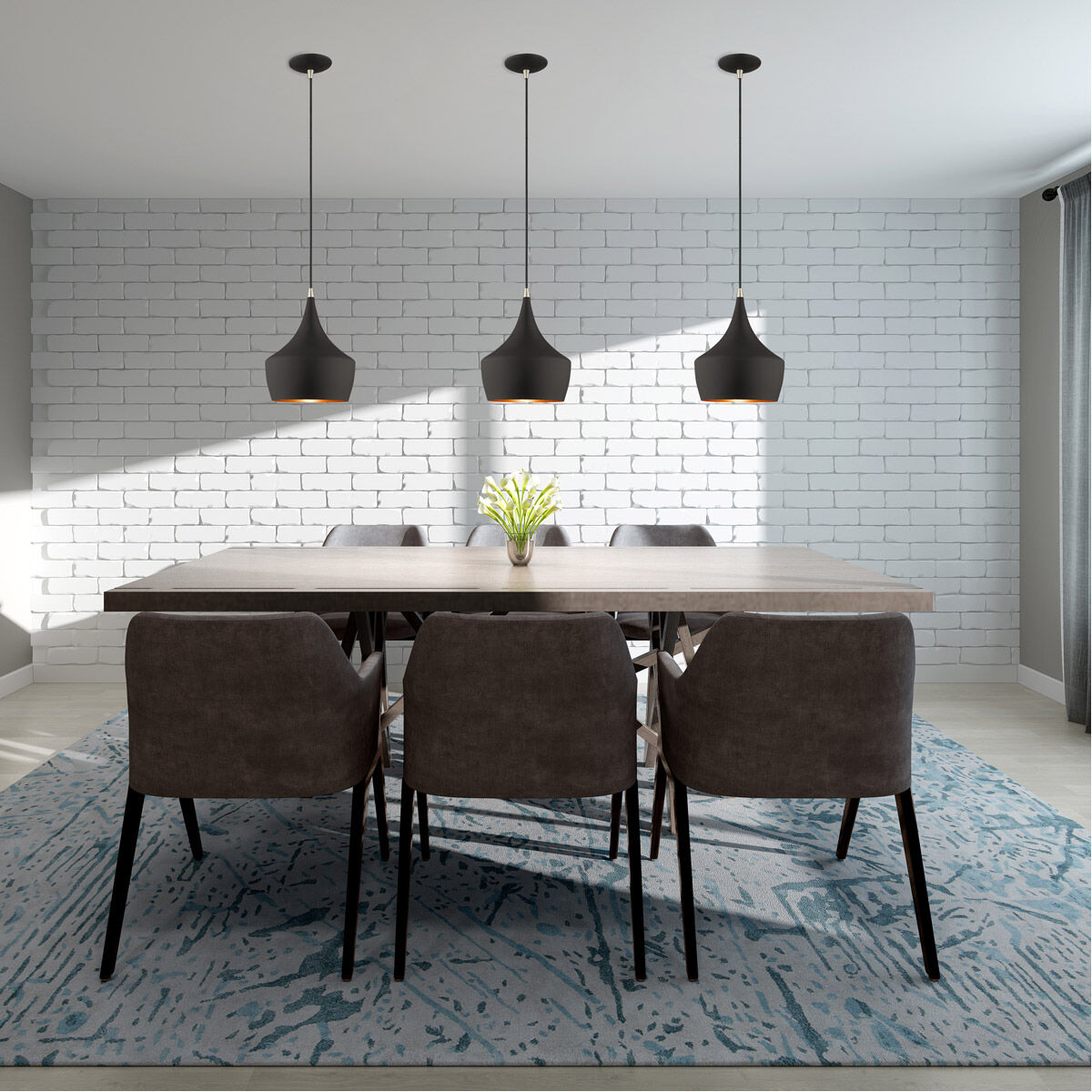 Allison 1 Light 9.5 inch Black Mini Pendant Ceiling Light