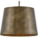 Open Air Alder 1 Light 20 inch Burnished Bronze Outdoor Pendant
