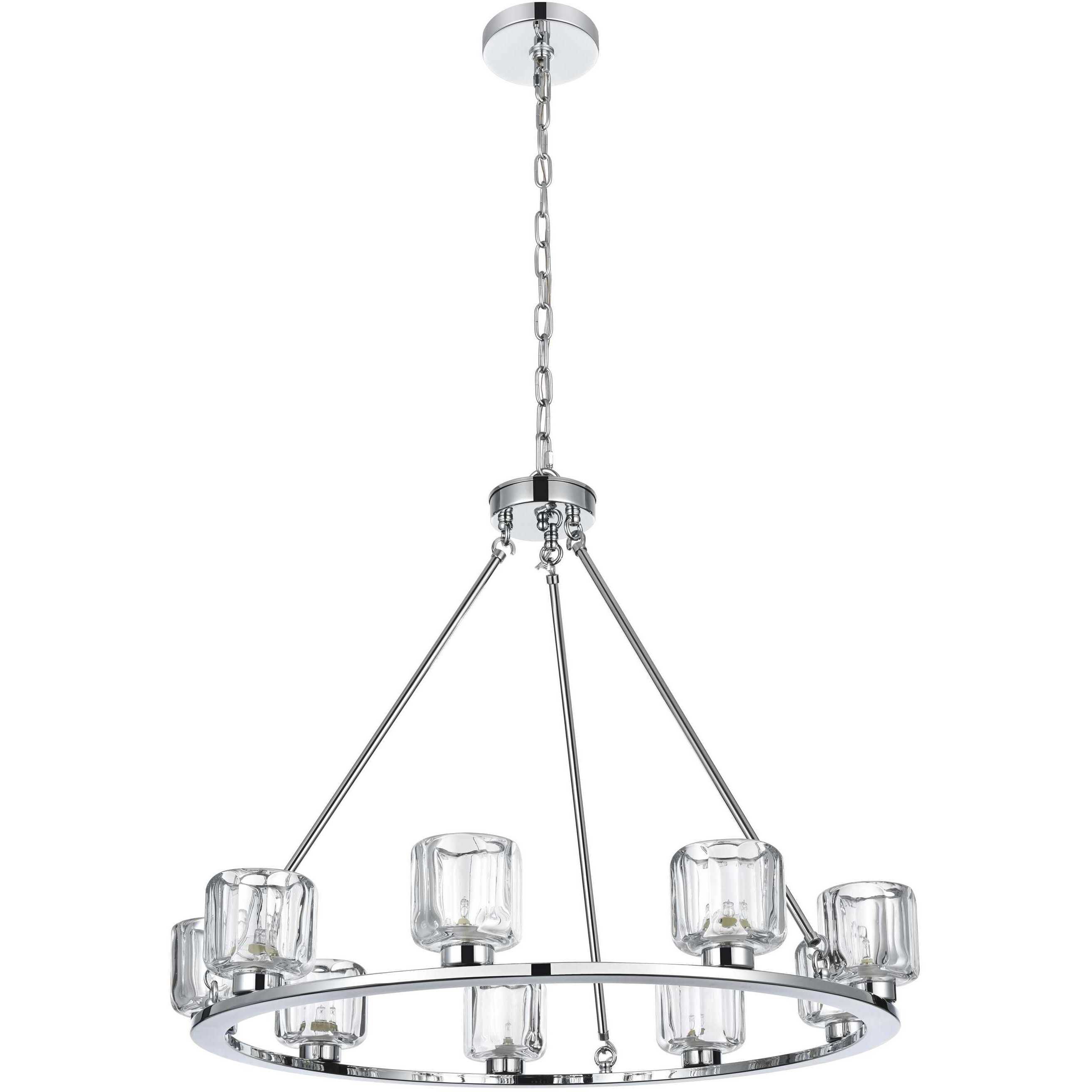 Cadence 9 Light 32 inch Chrome Chandelier Ceiling Light