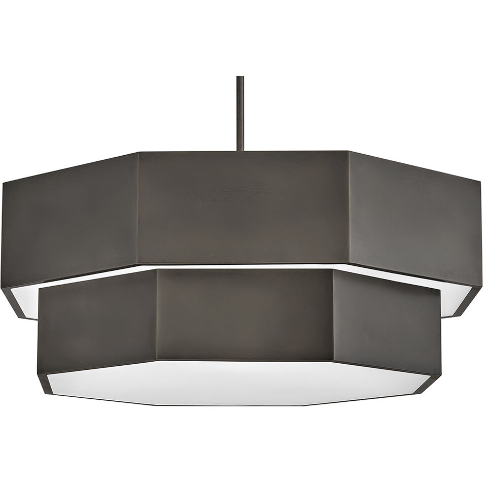Facet 12 Light 38 inch Black Oxide Chandelier Ceiling Light