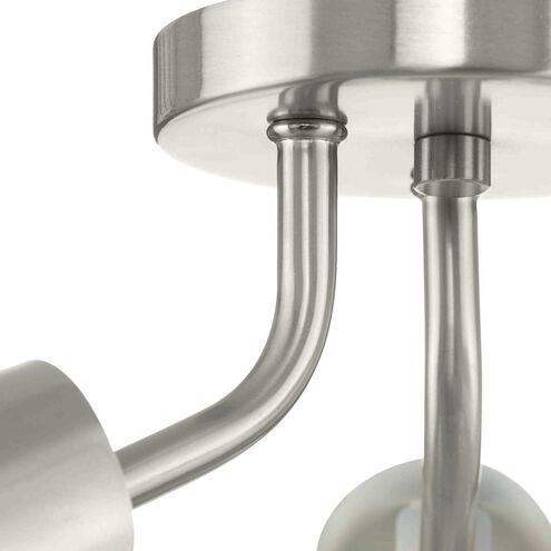 Cornett LED 24 inch Brushed Nickel Semi-Flush Mount Ceiling Light