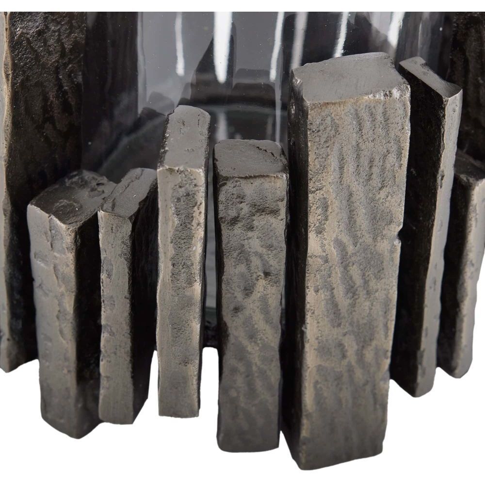 Salvator Antiqued Aluminum Hurricane