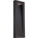 Urban LED 22 inch Black Outdoor Wall Light in 22in