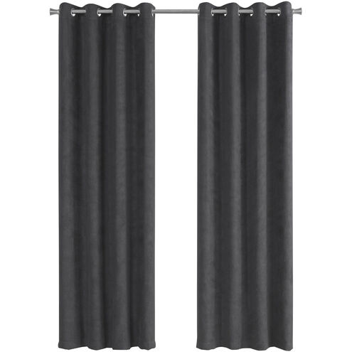 Swatara Grey Curtain Panel, 2-Piece Set