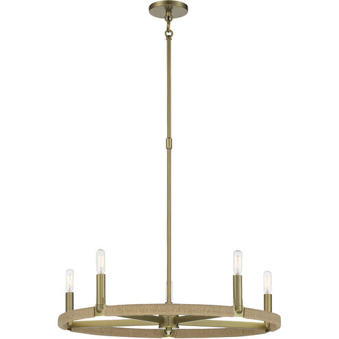 Windward Passage 5 Light 27 inch Soft Brass Chandelier Ceiling Light