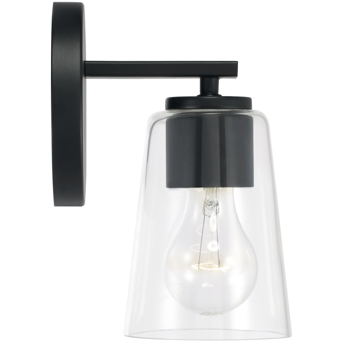Portman 1 Light 5 inch Matte Black Sconce Wall Light