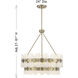 Bancroft 5 Light 24 inch Noble Brass Chandelier Ceiling Light